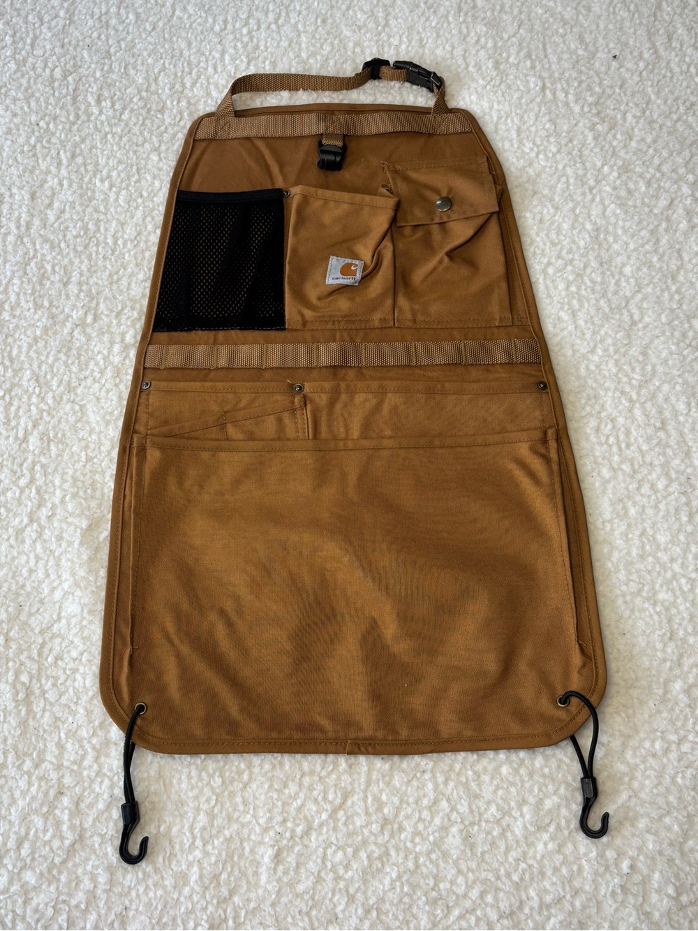 Carhartt Brown Universal Nylon Heavyduty Duck Seat Organizer